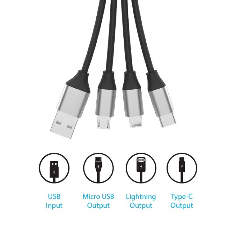 CC27A Led Logo 3 in 1 Cable Feature